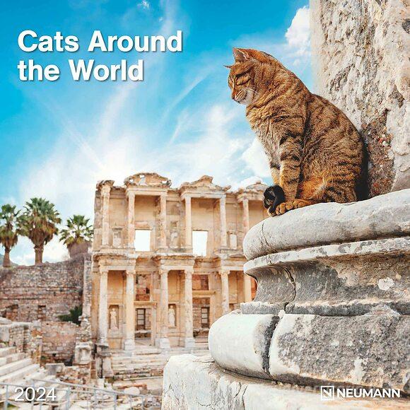 Calendario 2024 Cats Around the World cm 30x30