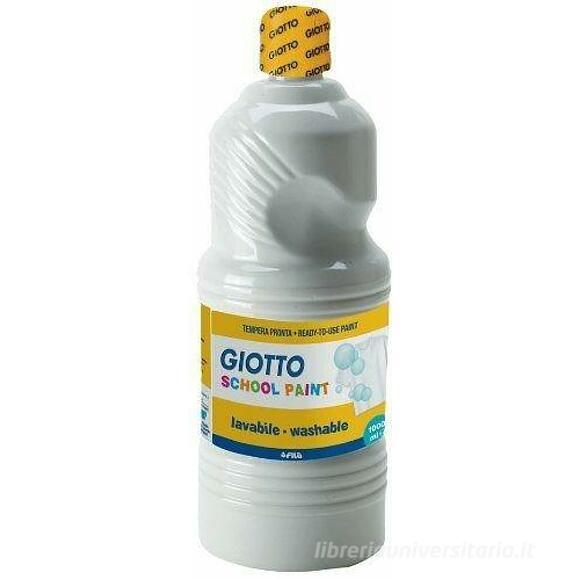 Tempera lavabile Giotto School Paint ml 1000 bianco
