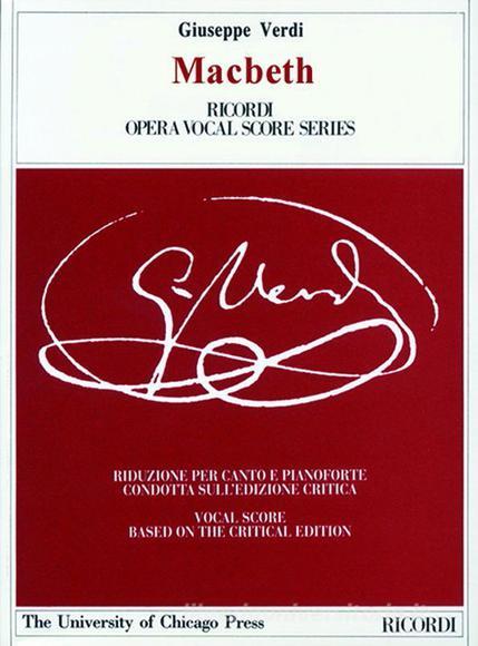 Macbeth Ed. Critica D. Lawton - Riduzione Per Canto E Pianoforte (Testo Cantato Italiano) Opera Vocal Score Series - Spartito (Ril. Brochure)