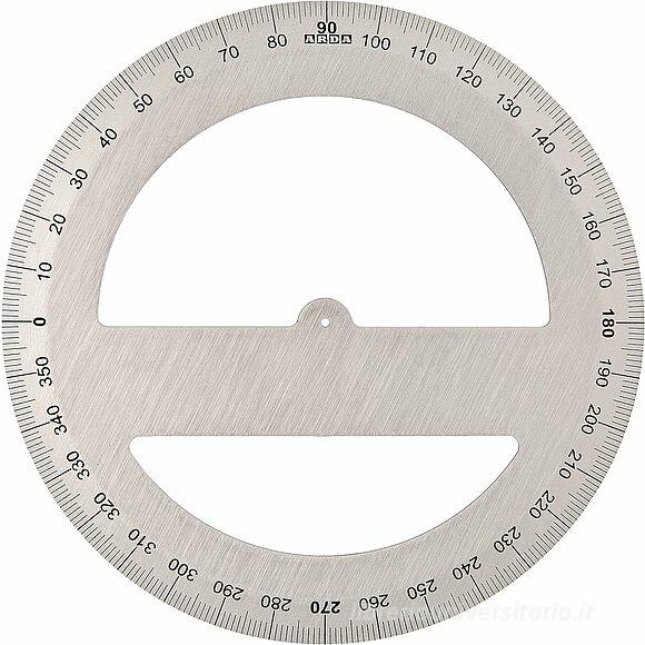 Goniometro Profil alluminio 360 gradi cm 15