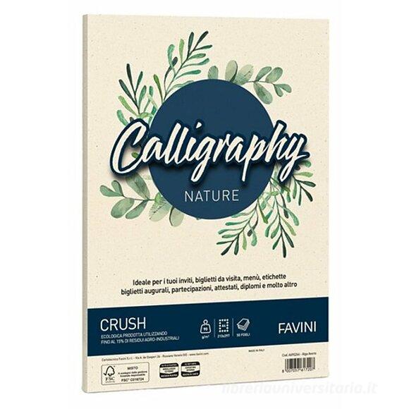 Album 50 fogli bianchi ruvidi formato A4 90 gr Calligraphy Nature