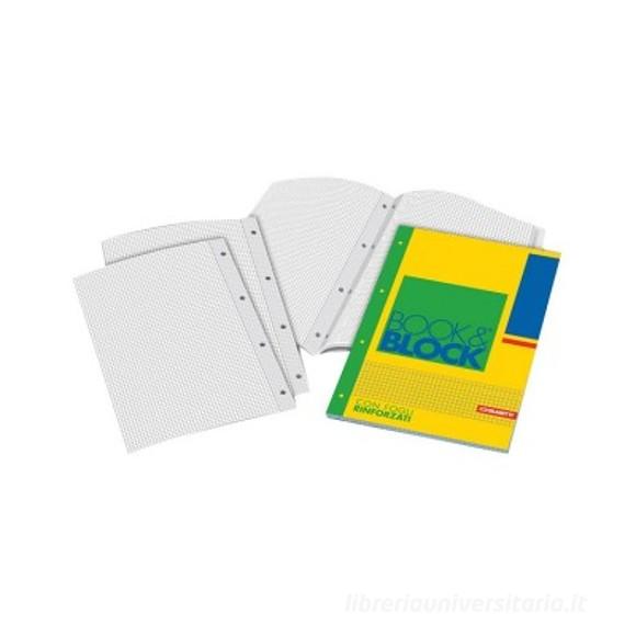 Blocco collato rinforzato Book and Block A4 quadri