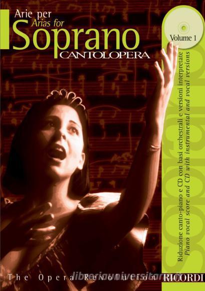 Cantolopera: Arie Per Soprano Vol. 1 Per Voce E Pianoforte Cantolopera - Spartito + Cd