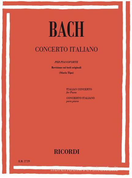 Concerto Italiano Bwv 971 Per Pianoforte Ed. M. Tipo