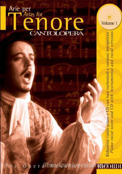 Cantolopera: Arie Per Tenore Vol. 1 Per Voce E Pianoforte Cantolopera - Spartito + Cd