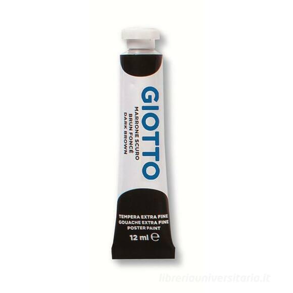 Tempera Giotto tubo ml 12 marrone scuro