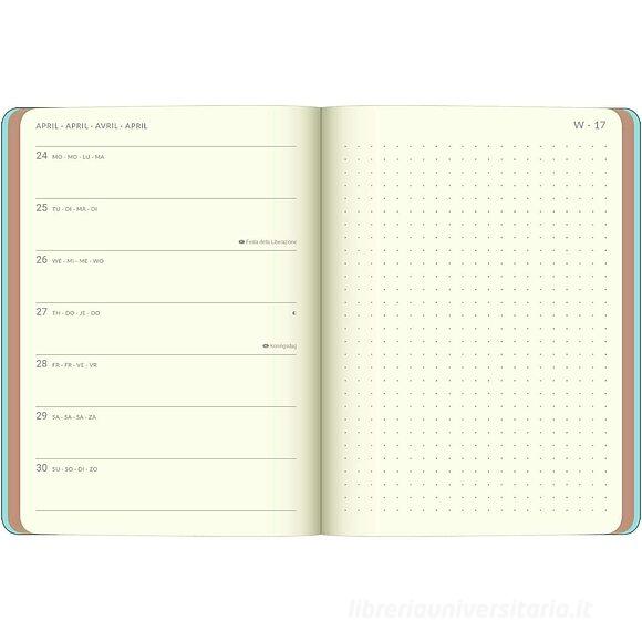 Agenda settimanale 2024 Midi Flexi Diary EarthLine Blue Spruce cm 12x17