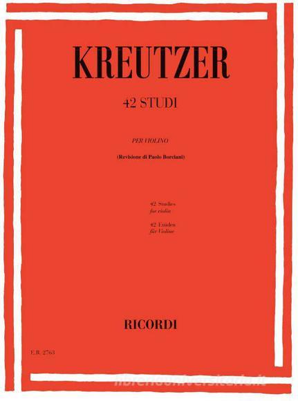 42 Studi Per Violino Ed. P. Borciani