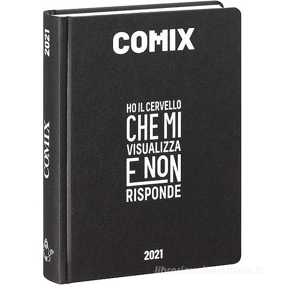 Comix 2020-2021. Diario agenda 16 mesi mignon plus. Nero e bianco