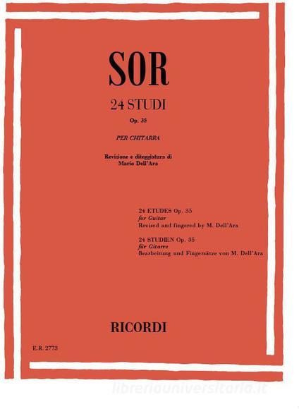24 Studi Op. 35 Per Chitarra