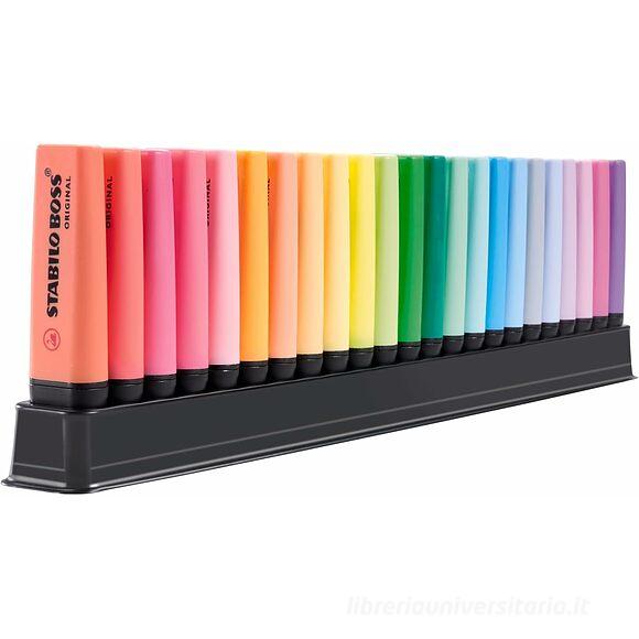 Confezione 23 evidenziatori Stabilo Boss Original Arty Deskset