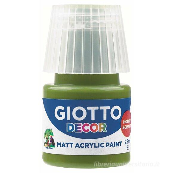 Tempera acrilico Giotto Decor ml 25 verde oliva