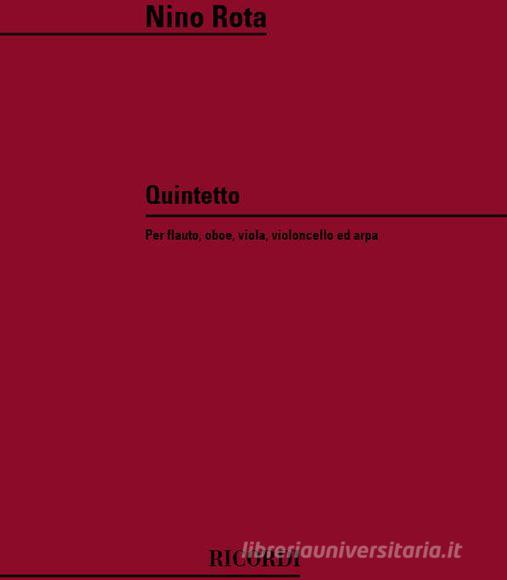 Quintetto Per Flauto, Oboe, Viola, Violoncello E Arpa Parti