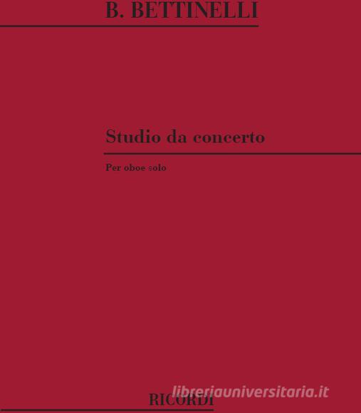 Studio Da Concerto Per Oboe Solo