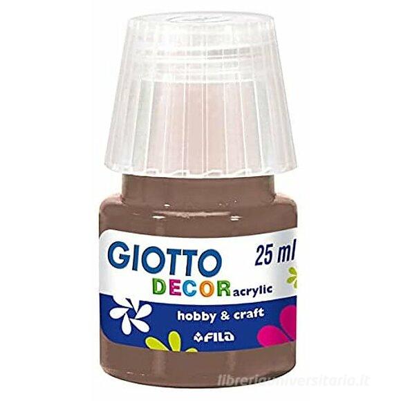 Tempera acrilico Giotto Decor ml 25 terra d'ombra