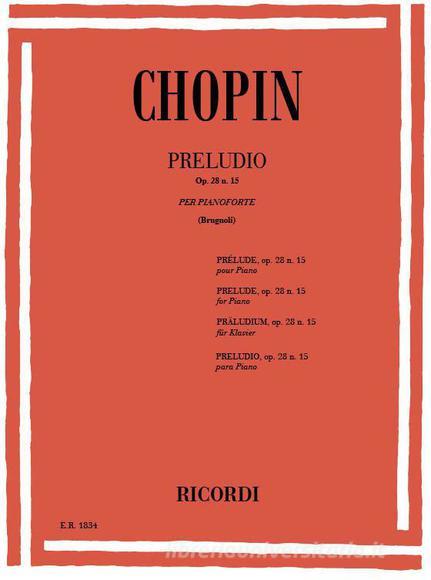 24 Preludi Op. 28: N. 15 In Re Bem. Per Pianoforte