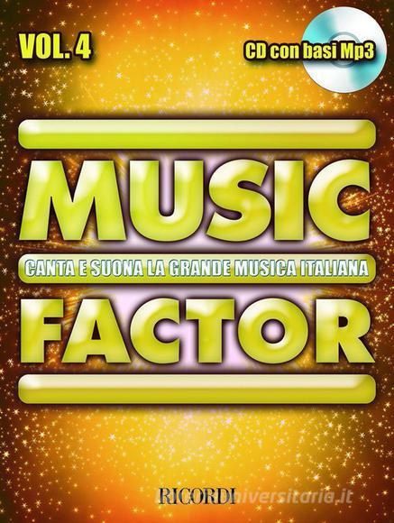 Music Factor Musica Italiana Vol. 4 Con Cd