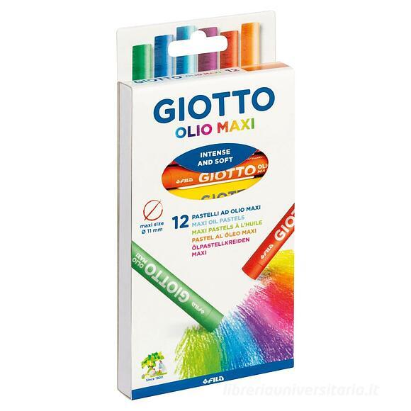 Confezione 12 pastelli ad olio maxi Giotto