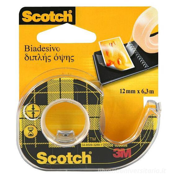 Dispenser a chiocciola nastro biadesivo Scotch 12mm x 6,3 metri