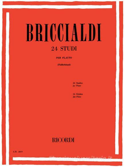 24 Studi Per Flauto Ed. R. Fabbriciani