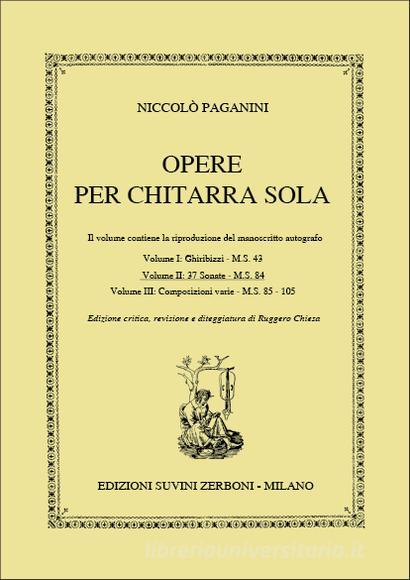 Opere Per Chitarra Sola Vol 2:  37 Sonate M.S.84 (Chiesa)