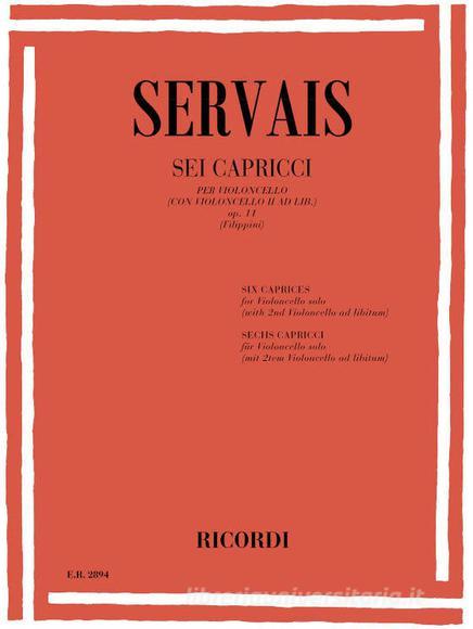 6 Capricci Per Violoncello (Con Violoncello Ii Ad Libitum)