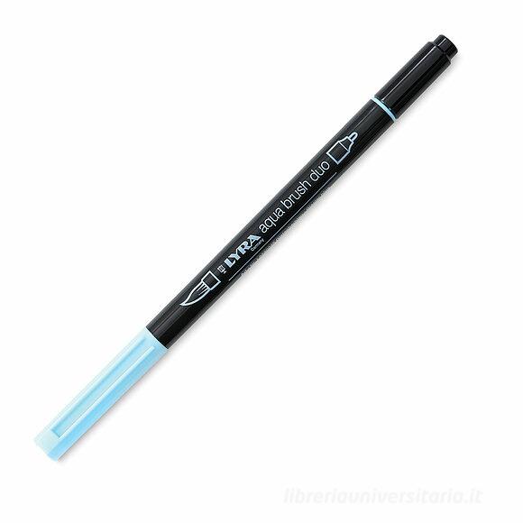Pennarello acquerellabile Lyra Aqua Brush Duo azzurro ghiaccio