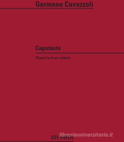 Capotasto 15 Pezzi Facili Per Chitarra