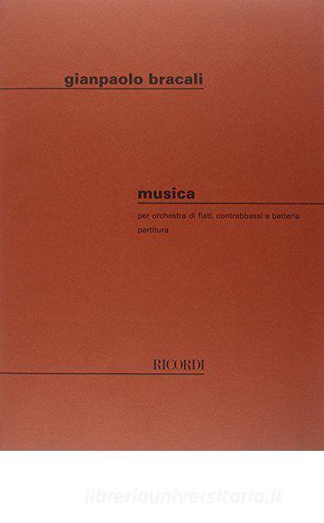 Musica Per Orchestra Di Fiati, Contrabbasso, Batteria - Partitura