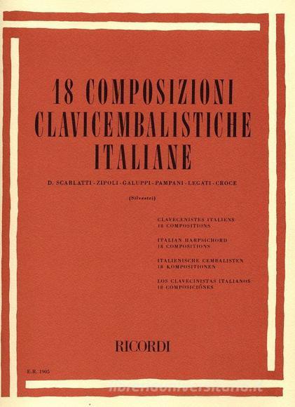 18 Composizioni Clavicembalistiche Italiane Ed. R. Silvestri Spartito