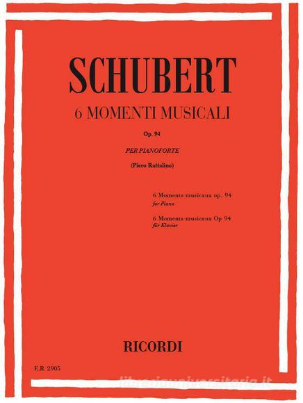 6 Momenti Musicali Op. 94 D.780 Per Pianoforte