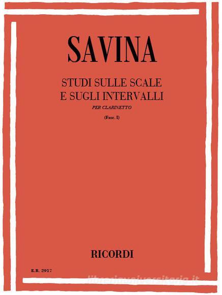 Studi Sulle Scale E Sugli Intervalli. Fasc. I Per Clarinetto