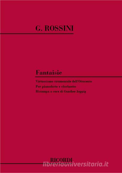 Fantaisie Per Pianoforte E Clarinetto