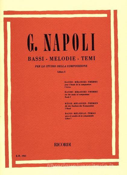 Bassi Melodie Temi Per Lo Studio Della Composizione Libro I
