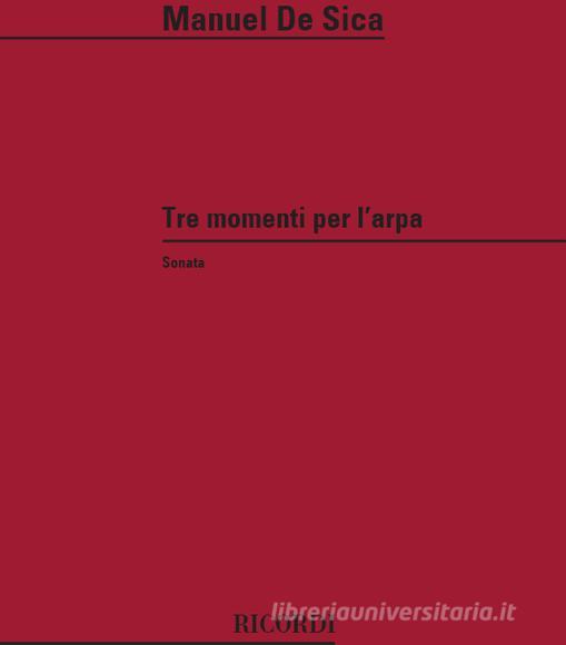 Tre Momenti Per L'Arpa Spartito