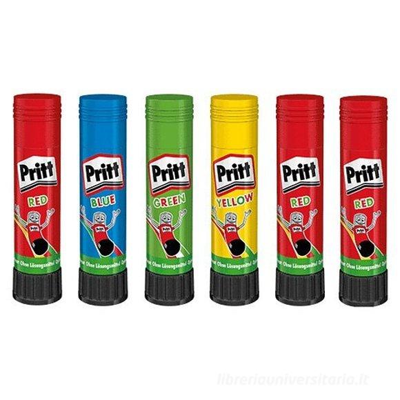 Set 6 pezzi colla stick Pritt Rainbow 10g