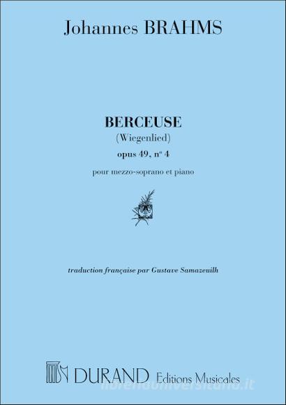 Berceuse Mezzo/Piano