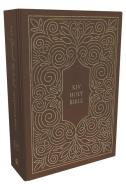 KJV, Journal the Word Reference Bible, Cloth Over Board, Brown, Red Letter Edition, Comfort Print: Let Scripture Explain di Thomas Nelson edito da THOMAS NELSON PUB