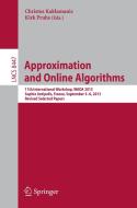 Approximation and Online Algorithms edito da Springer International Publishing