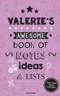 Valerie's Awesome Book of Notes, Lists & Ideas: Featuring Brain Exercises! di Clarity Media edito da Createspace