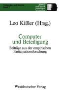 Computer und Beteiligung edito da VS Verlag für Sozialwissenschaften