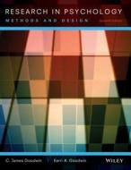 Research in Psychology: Methods and Design di C. James Goodwin, Kerri A. Goodwin edito da John Wiley & Sons