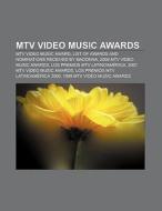 MTV Video Music Awards di Books Llc edito da Books LLC, Reference Series
