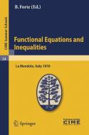 Functional Equations And Inequalities edito da Springer-verlag Berlin And Heidelberg Gmbh & Co. Kg