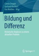 Bildung und Differenz edito da VS Verlag für Sozialw.
