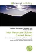 10th Mountain Division (united States) edito da Vdm Publishing House