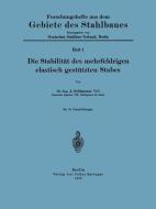Die Stabilität des mehrfeldrigen elastisch gestützten Stabes di A. Schleusner edito da Springer Berlin Heidelberg
