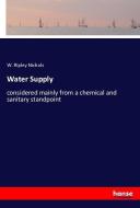 Water Supply di W. Ripley Nichols edito da hansebooks