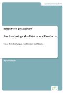 Zur Psychologie des Hörens und Horchens di geb. Jagemann Peren edito da Diplom.de