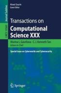 Transactions On Computational Science Xxx edito da Springer-verlag Berlin And Heidelberg Gmbh & Co. Kg